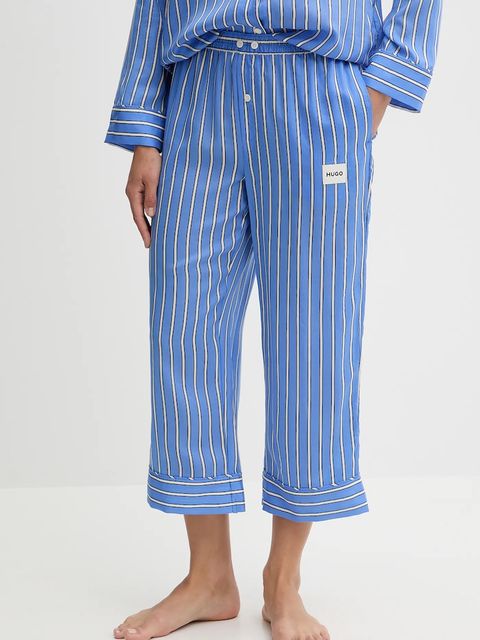 HUGO spodnie piżamowe KLEO_PANTS damska kolor niebieski 50544156 - zdjęcie produktu nr 1