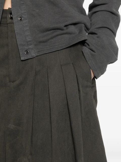 OUR LEGACY Origami asymmetric-hem midi skirt - Grey