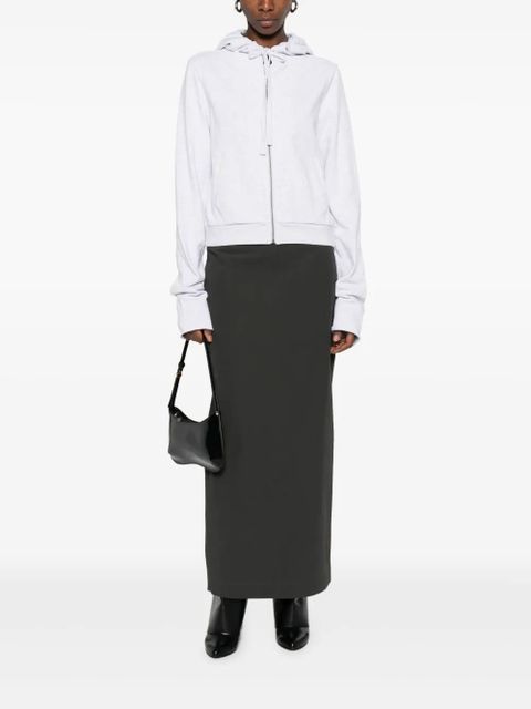 ENTIRE STUDIOS hooded zip-fastening sweatshirt - Grey