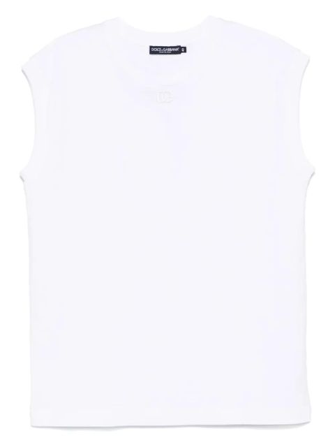 Dolce & Gabbana round-neck sleeveless top - White - zdjęcie produktu nr 1