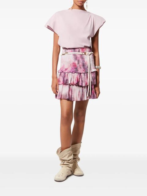 ISABEL MARANT Sebani draped tee T-shirt - Pink