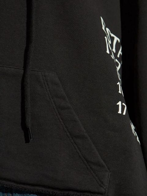 MM6 Maison Margiela logo-print hoodie - Black