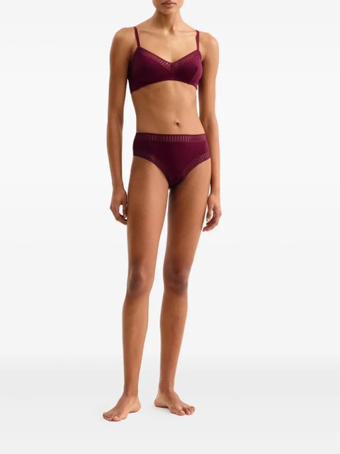 ERES Madeleine Graph lace triangle bra - Purple