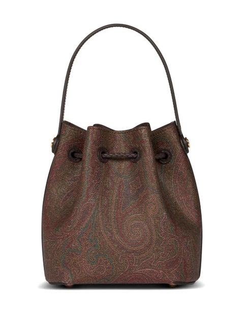 ETRO mini Paisley bucket bag - Brown