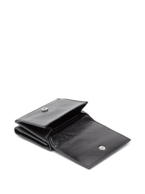 Diesel xs II embossed tri-fold coin purse - Black