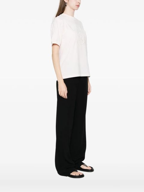 ANINE BING Jaylin crew-neck short-sleeve T-shirt - Pink