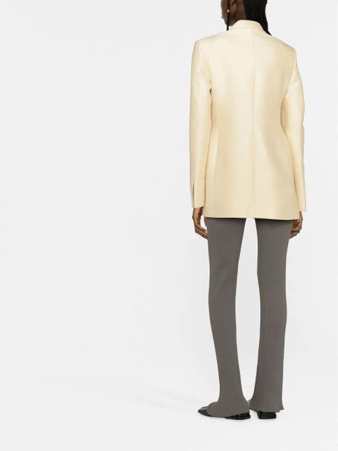 Nanushka ribbed-knit flared trousers - Grey