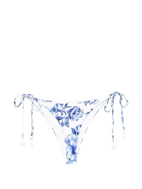 FARM Rio floral-print bikini bottom - White - zdjęcie produktu nr 1
