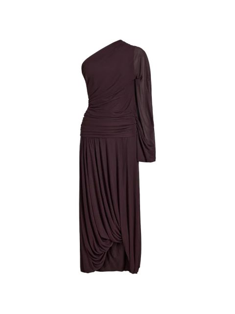 Proenza Schouler Gabri one-shoulder pleated midi dress - Purple - zdjęcie produktu nr 1