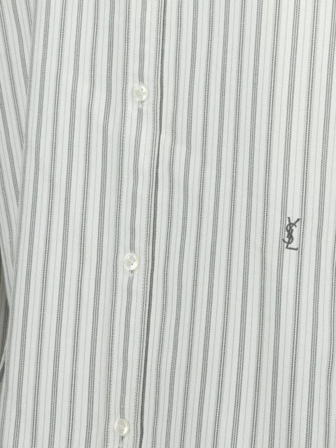 Saint Laurent striped cotton shirt - Grey - zdjęcie produktu nr 2