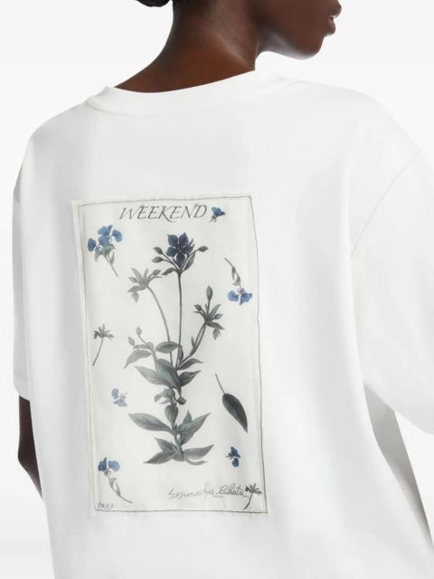 Weekend Max Mara floral-print T-shirt - White - zdjęcie produktu nr 2