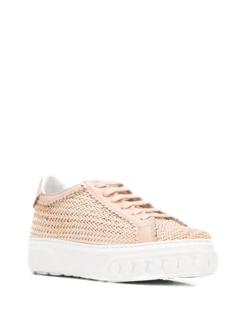 Casadei woven low-top sneakers - Pink - zdjęcie produktu nr 2