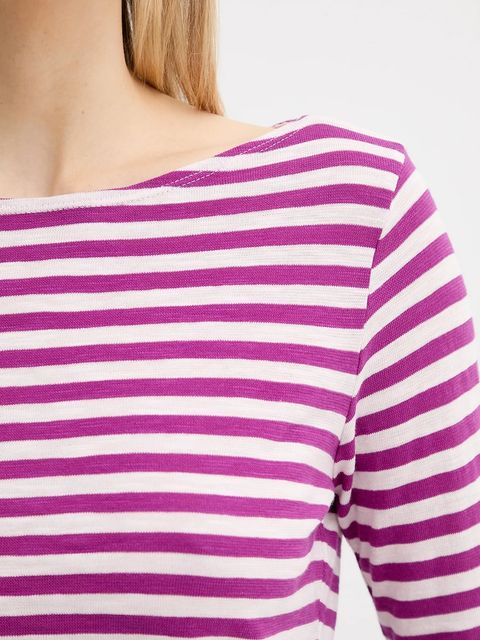 Marc O'Polo longsleeve bawełniany kolor fioletowy 506219652597