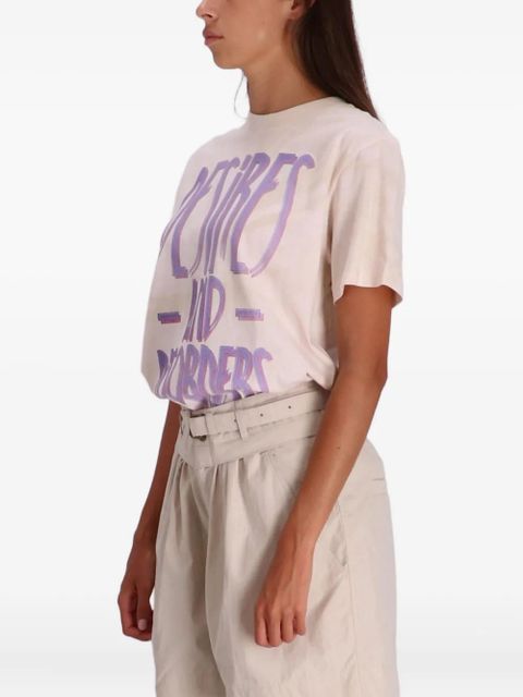 ISABEL MARANT cotton T-shirt - Neutrals