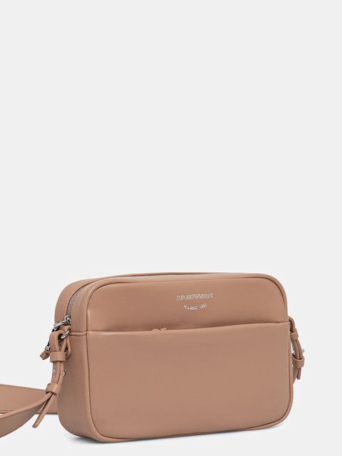 Emporio Armani torebka skórzana kolor beżowy EW003032 AF19229 - zdjęcie produktu nr 2