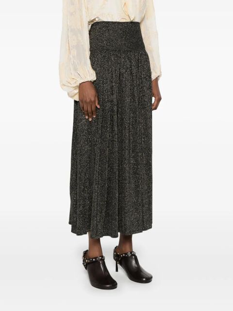 ZIMMERMANN Crush maxi skirt - Black