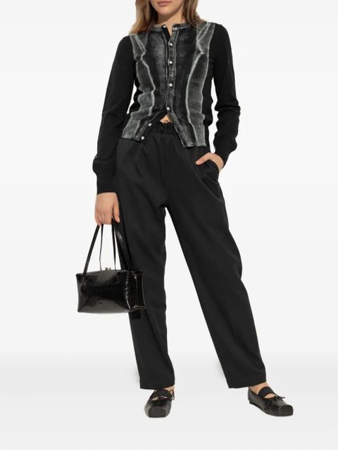 MM6 Maison Margiela virgin wool cardigan - Black