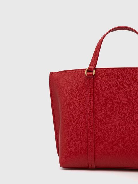 Pinko torebka skórzana kolor czerwony 102833.A1LF - zdjęcie produktu nr 2