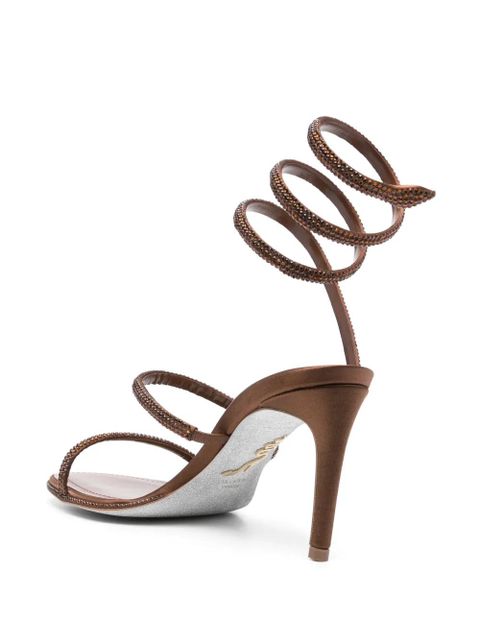 René Caovilla 100mm Cleo sandals - Brown
