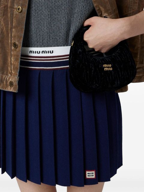 Miu Miu Wander velvet mini bag - Black