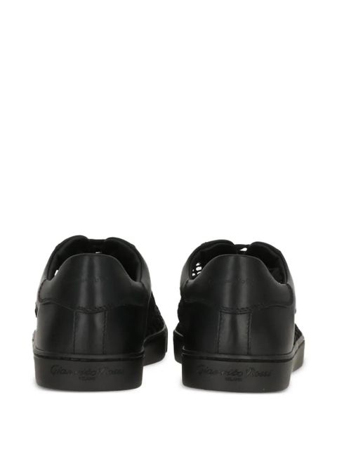 Gianvito Rossi mesh-detail sneakers - Black