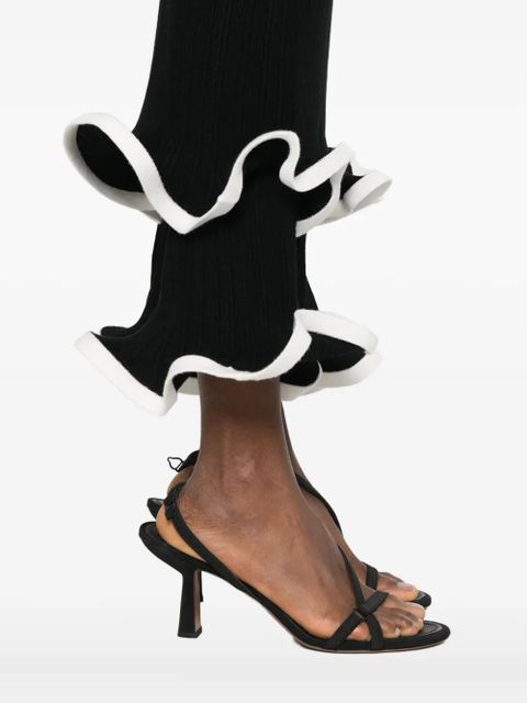 Simkhai ruffled midi skirt - Black