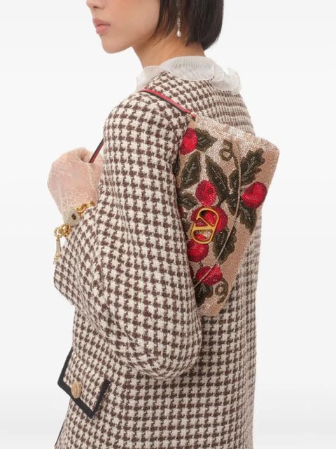 Valentino Garavani embroidered beaded shoulder bag - Neutrals - zdjęcie produktu nr 2