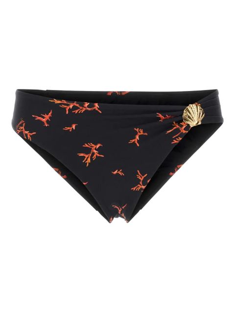 FENDI coral-print bikini bottom - Black - zdjęcie produktu nr 1