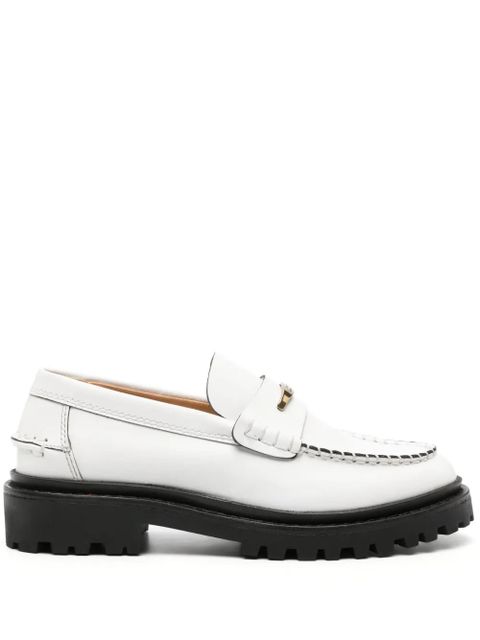 ISABEL MARANT Frezza leather loafers - White - zdjęcie produktu nr 1