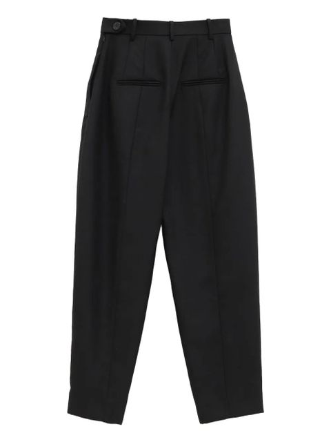 KHAITE Dugan button pleated trousers - Black