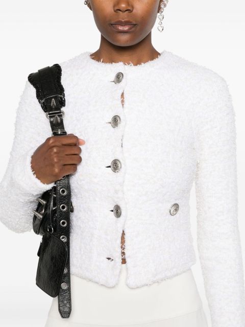 Balenciaga cropped jacket - White