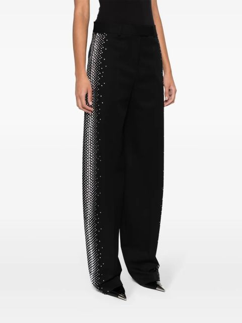 The Attico Jagger high-waist wide-leg trousers - Black