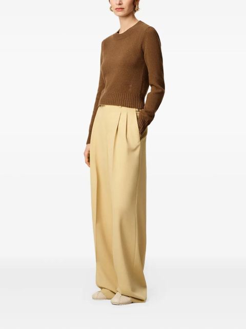 AMI Paris Ami De Coeur crew-neck cashmere sweater - Brown