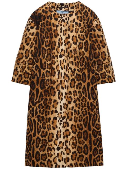 Prada animal-print coat - Brown - zdjęcie produktu nr 1