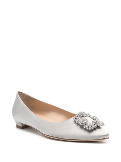 Manolo Blahnik Hangisi ballet flats - Grey