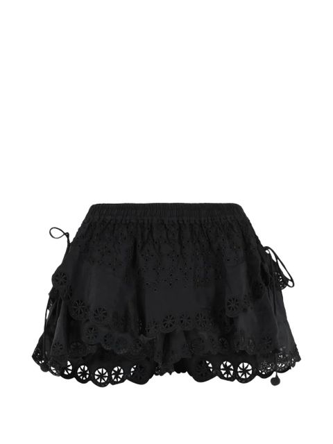 ISABEL MARANT Neis embroidered shorts - Black - zdjęcie produktu nr 1