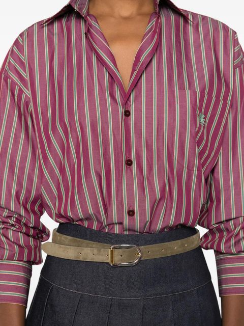 ETRO striped chest-pocket shirt - Red - zdjęcie produktu nr 2
