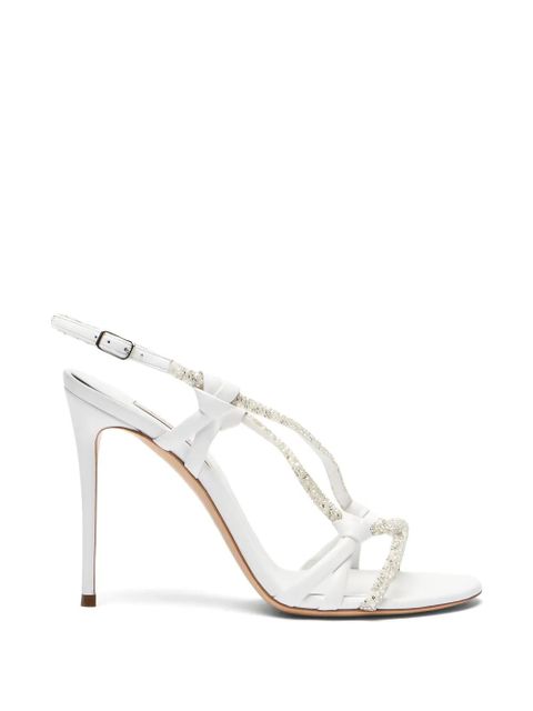 Casadei Julia Itaca leather sandals - White - zdjęcie produktu nr 1