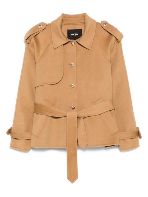Maje belted button-fastening jacket - Brown - zdjęcie produktu nr 1