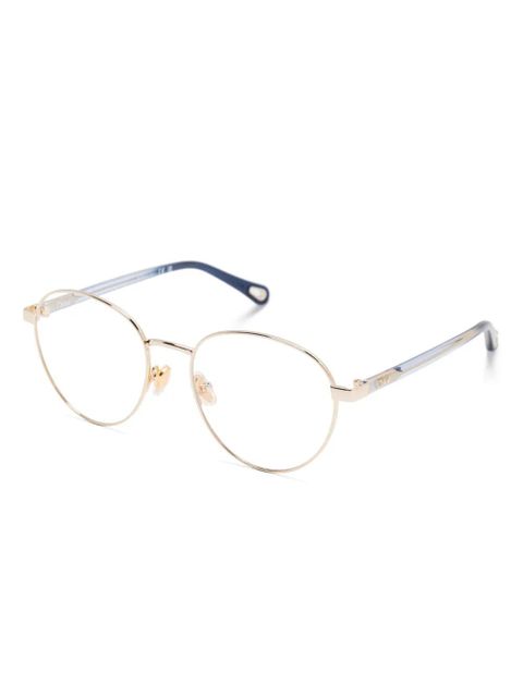 Chloé Eyewear round-frame glasses - Gold - zdjęcie produktu nr 2