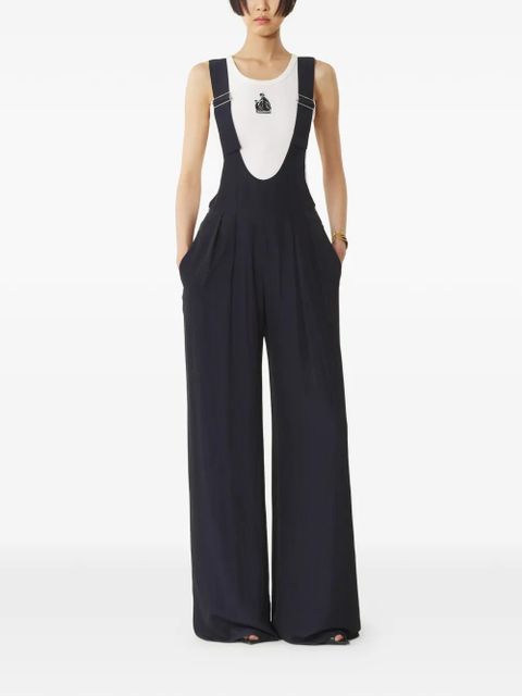 Lanvin strap-detail trousers - Blue - zdjęcie produktu nr 2