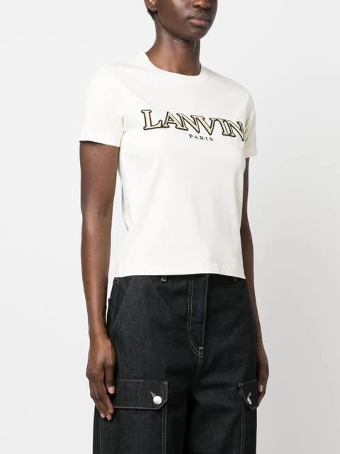 Lanvin logo-patch T-shirt - White