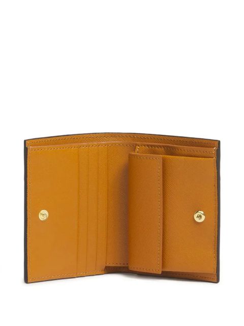 Marni colour block snap wallet - Brown