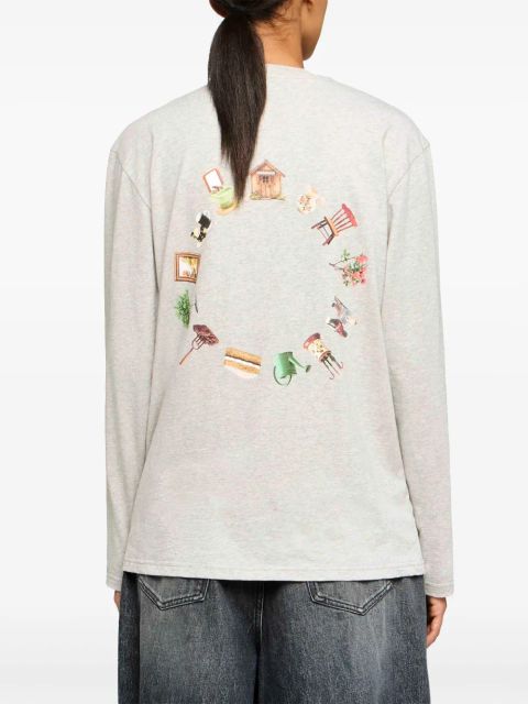 JW Anderson logo-print T-shirt - Grey