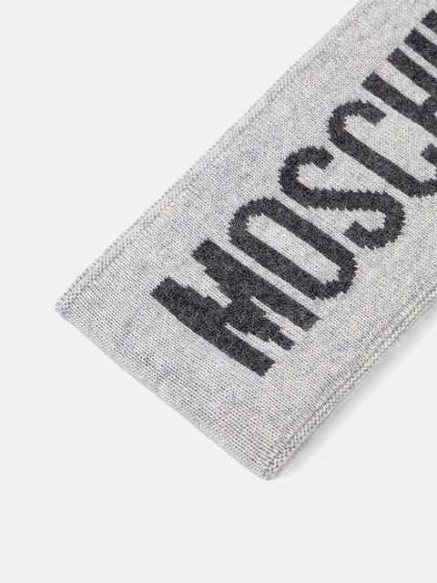 Moschino opaska wełniana kolor szary M2355 65235 - zdjęcie produktu nr 2