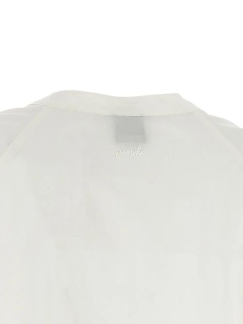 PINKO curl sleeve blouse - White