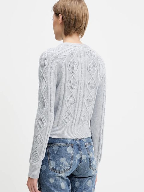 Abercrombie & Fitch kardigan damski kolor szary KI150-5308-112