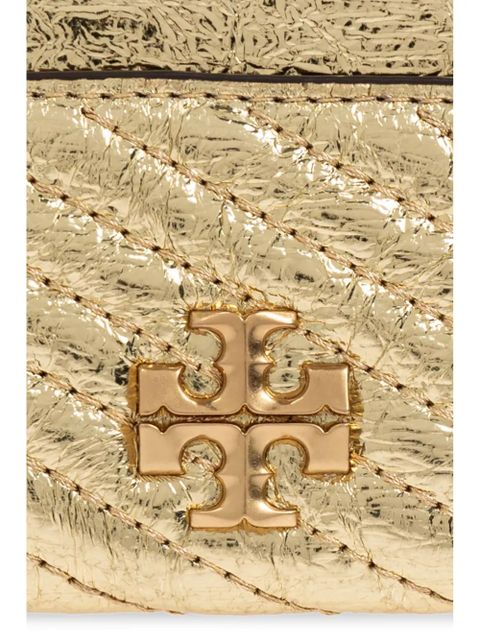 Tory Burch logo-plaque card holder - Gold