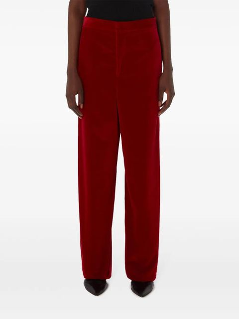 JW Anderson wide-leg mid-rise trousers - Red