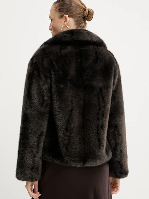 Silvian Heach płaszcz LIZOAIN kolor brązowy GPA25011PL - zdjęcie produktu nr 2